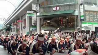 日専連ぬまづ鳴子隊　　2012全国大会　帯屋筋