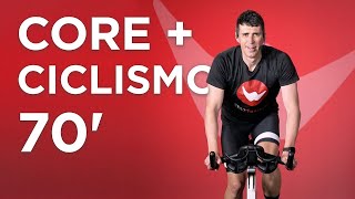 Clase completa ciclo indoor y core de 70 minutos