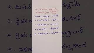 Group 3 Special Telangana Government Schemes @305