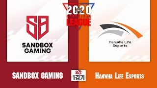 8강 1경기 SANDBOX GAMING vs Hanwha Life Esports [2020 SKT JUMP 카트라이더 리그 시즌1]