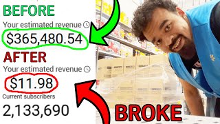 2 MILLION SUBSCRIBERS AND I'M BROKE! (HOW I WENT BROKE)