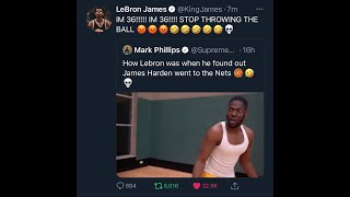 LEBRON JUST TWEETED ABOUT US!!!!!