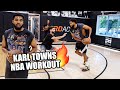 Karl Anthony Towns NBA Workout with Jabari Walker on Counters & using your eyes vs Defenders