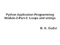 Python Application Programming-Module 2:Part 2