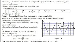 exercice circuit RLC 2bac pc svt ste stm تمرين ناضي