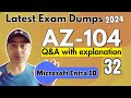 EP32: AZ-104: Exam Dumps | Azure Administrator Certification | PDF #az104 #azure #microsoft