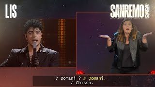 LIS Sanremo 2025 - The Kolors cantano “Tu con chi fai l'amore”