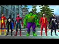 Spider-Man is attacked on the street by bad guys hulk zombie vs joker vs venom |Game GTA 5 superhero