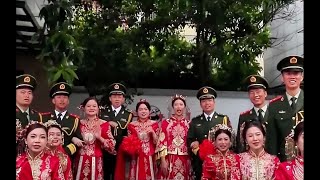 仪式感满满！武警柳州支队这场集体婚礼超有排面（武警广西总队 洪彰、穆万琼、马文杰；编辑：徐礼跃）