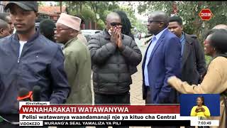 Polisi watumia Vitoza machozi kuwatawanya wanaharakati katika kituo cha polisi cha Central