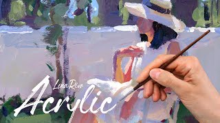 Painting Figure With Acrylics Demo | Lena Rivo