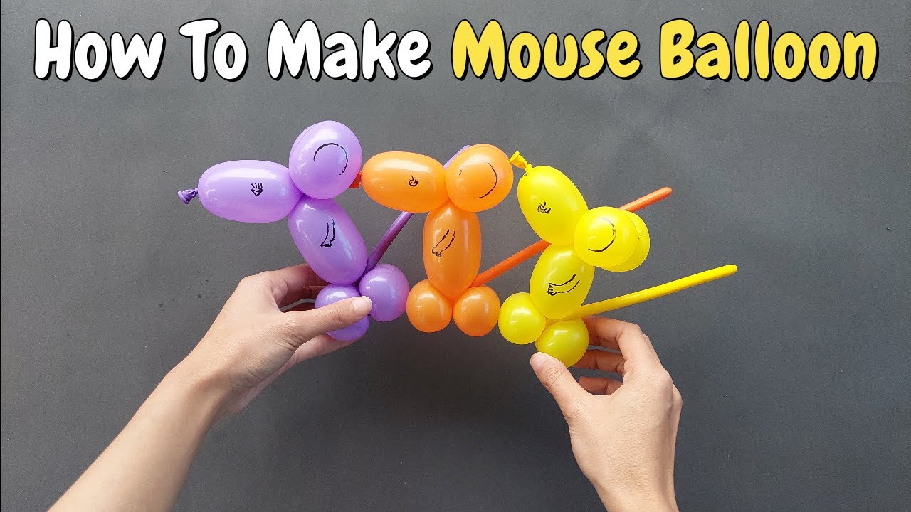 How To Make Mouse Balloon Easy Balloon Animals For Beginners How To