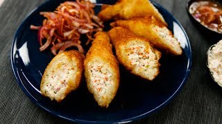 Dahi ke Sholay - Bread Rolls Curd Fire Kabab Recipe - Snacks CookingShooking