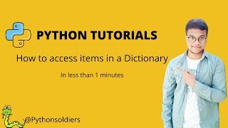 How to access items in a Dictionary in Python Tutorial #shorts #python #tutorials #dictionary