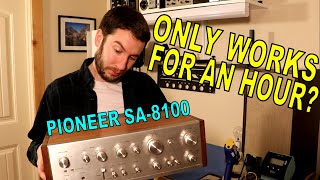 Power amp goes WILD on this old Pioneer integrated amp!