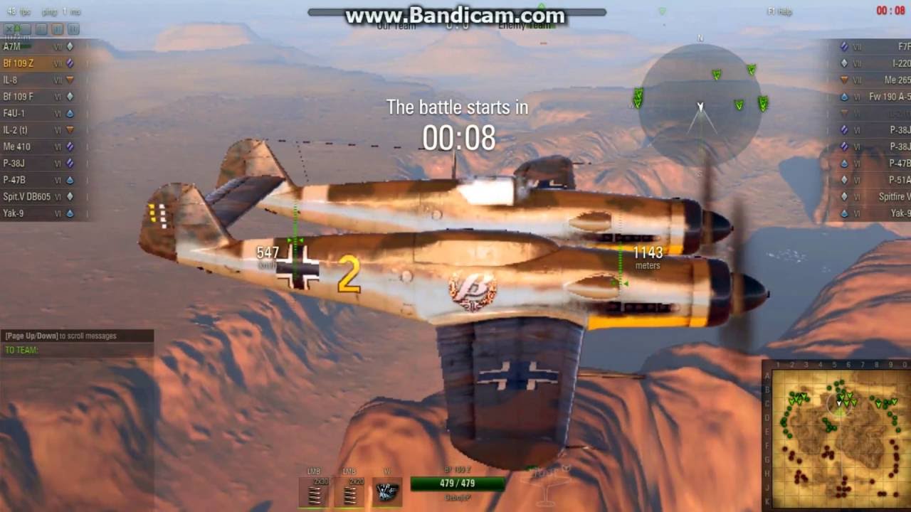 World Of Warplanes Gameplay - Bf 109 Z ACE - Last Man Standing! - YouTube