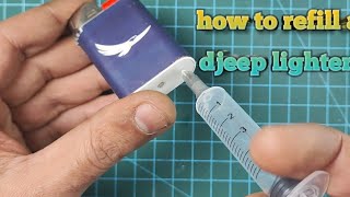 how to refill a djeep lighter very easy