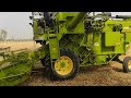 malkit 997 combine machine गेहूं की कटाई बहुत तेज़ी से कर रही है मशीन combine farmer