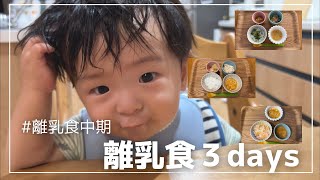 【離乳食3DAYS】離乳食中期｜3回食練習中｜食べムラに悩まされる｜生後8ヶ月｜赤ちゃん