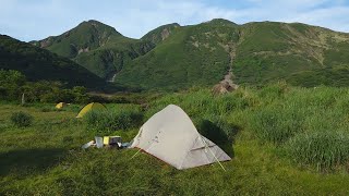 くじゅう連山登山坊ガツルテント泊.白口岳.中岳.天狗ヶ城.三俣山　撮影2022年6月梅雨