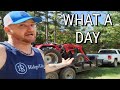 DAYS LIKE THIS | abandoned cabin | cabin build | tractor work  homesteading | well solar | off-grid