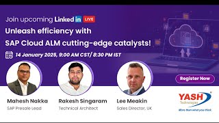 Unleash Efficiency with SAP Cloud ALM Cutting-edge Catalysts!