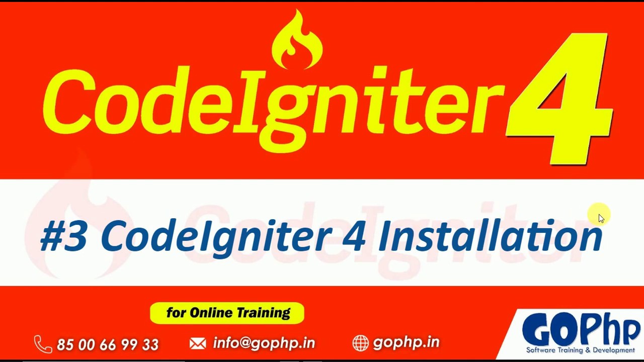03 Codeigniter 4 Installation Youtube