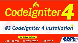 #03 CodeIgniter 4 Installation