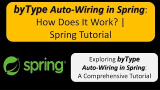 byType Auto-Wiring in Spring: How Does It Work? | Spring Framework Tutorial | Spring Tutorial