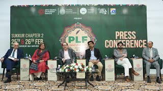 Press Conference of Pakistan Literature Festival Sukkur Chapter 2