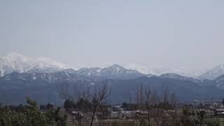 常願寺川公園 (富山)から眺める北アルプスの山々