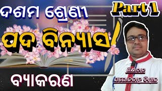 ମାତୃଭାଷା ଓଡ଼ିଆ-ଦଶମ ଶ୍ରେଣୀ-ବ୍ୟାକରଣ-ଶବ୍ଦ ବିନ୍ୟାସ-ପ୍ରଥମ ଭାଗ