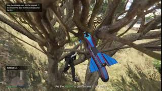 Grand Theft Auto V - Opressor is now a tree ornament