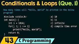 Conditionals and Loops (Solved Problem 1)