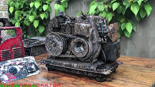 Restoration Generator SHIBAURA Rusty | Restore Engine 2 Stroke Shibaura
