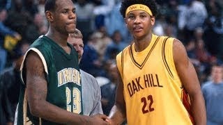 LeBron James VS Carmelo Anthony High School Highlights vs Oak Hill Academy
