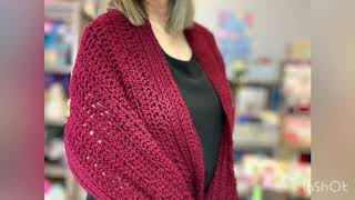 Intro to My Crochet Pocket Shawl! The Link is in Description Box