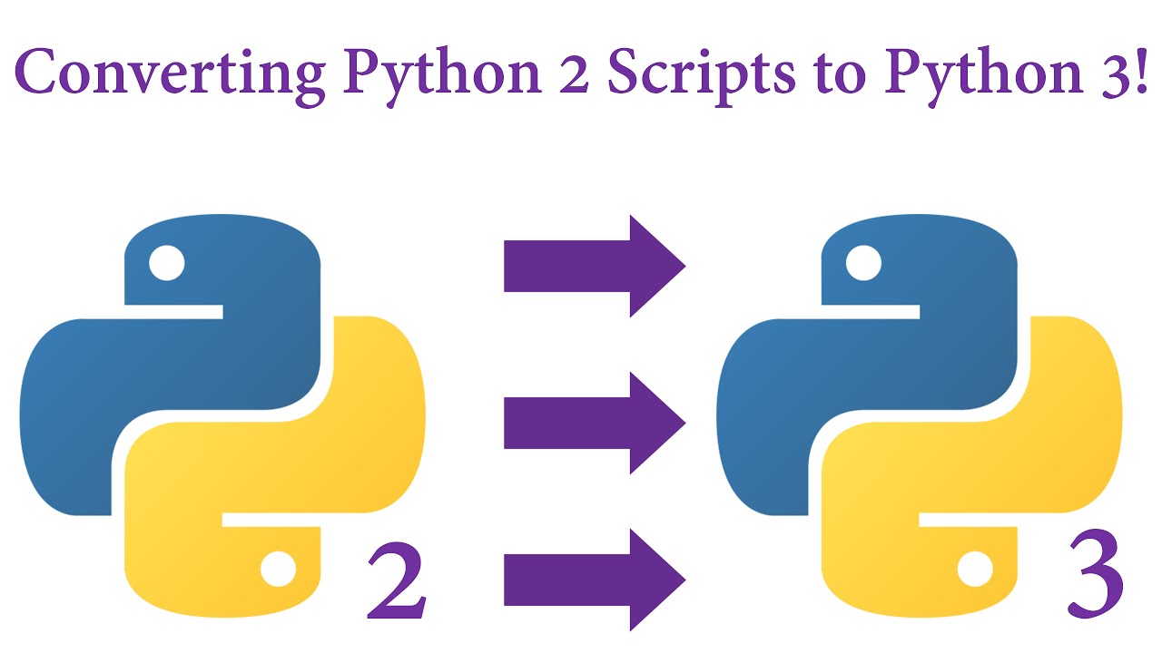 Converting Python 2 Scripts To Python 3 Youtube