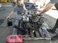 mercedes benz om617 turbodiesel engine testing high compression good runner