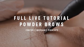 Tutorial Powder Brows With Inorganic Pigments | Contur