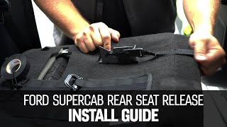 BuiltRight Rear Seat Release Ford SuperCab Install