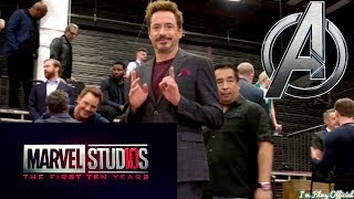 Marvel 10 Year Announcement - All Marvel Actors Photoshoot Video | 2018