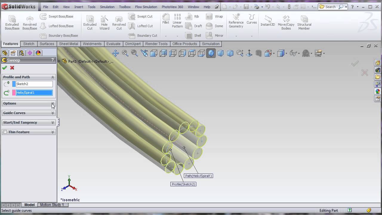 Solidworks Wire Rope Youtube