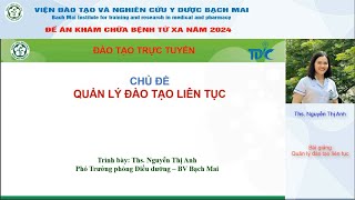 Bài 1. Quản lý đào tạo liên tục