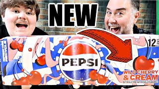 Taste Test: New Pepsi Wild Cherry \u0026 Cream Flavor! 🍒🥤