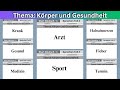 Sprechen Thema Körper und Gesundheit Teil 2 | German Goethe A1 Exam |