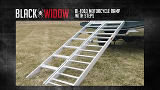 6’ 10.25” Bi-Fold Motorcycle Ramp with Steps