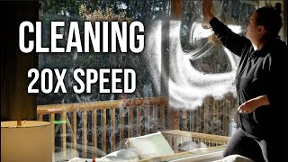 SPEED CLEANING MY HOUSE | 20x SPEED WITH CLEANING SOUNDS