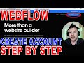 ✅  How To Sign Up Create Webflow Website Builder Account 🔴
