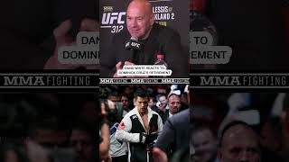 Dana White Reacts To Dominick Cruz's Retirement | #UFC312 | MMA Fighting